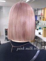 ベレーザ 川越(Beleza)&nbsp;2963くびれミディアムレイヤーボブピンクミルクティーベージュ