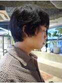 メンズカットニュアンスカットメンズショートくせ毛風パーマ