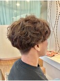 20代マッシュパーマ