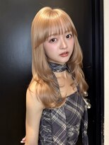 エヌアイ オモテサンドウ(ni omotesando)&nbsp;韓国ヘア◇色素薄めハイトーンカラー顔周りレイヤーカット