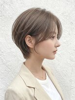 カバーヘア ブリス 志木南口駅前店(COVER HAIR bliss)&nbsp;こなれオリーブベージュ/顔周りレイヤー/くびれショートp志木