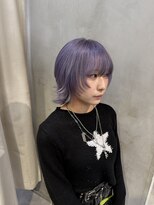 シーン(seen)&nbsp;ラベンダーカラーシャギーウルフカットミニウルフヘア