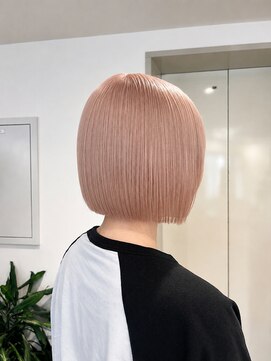 フォト イケブクロ(foto IKEBUKURO) 柔らかピンクベージュ×ミニボブ