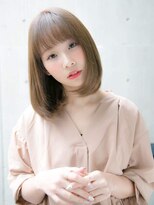 ベージュカラー　シースルーバング☆