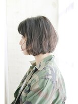 サフリック ヘアアンドビューティー スパ(safric hair&beauty spa) 20代30代40代　コクがあってキレもいい・暗色ボブ【烏丸】