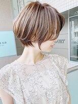 アンド ストーリーズ(&STORIES)&nbsp;シークレットハイライト/ラベージュ/ハンサムショート/江角力也