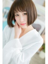 ミック ヘアアンドメイク アップ 駒込店(miq Hair&Make up)&nbsp;まとまり艶カラー♪シースルーバング前下がりクラシカルボブ