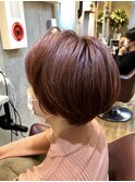 ショートボブ×レッドラベンダー【LODAT横浜】