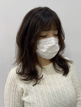 エスカーラ 表参道(THE ESCALA) ミディアムヘア☆顔まわりのレイヤーで華やかさを