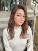 ロンド ストラーダ 心斎橋(Lond strada)&nbsp;【津賀　涼】ショートグレージュカラーボブウルフココアベージュ