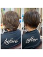 アグ ヘアー シーン 元町店(Agu hair scene) クセを活かしたショートでハンドブローで完了します☆