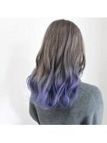 デコヘアーフラッペ(DECO HAIR frappe)&nbsp;グラデーションカラー　ベージュ　/　パープルカラー