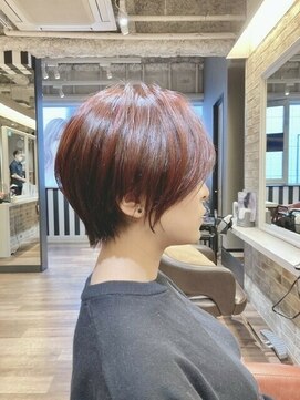 クロワ(croix) ショートボブ/ミニボブ×艶カラ-