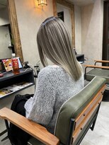 サニー 渋谷(SUNNY) バレイヤージュ、グレージュカラー、ハイライト、ココアベージュ