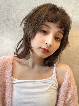 メゾンドイギー(MAISON de IGGY) ウルフレイヤー×アッシュベージュ#大人ガーリー#プリカール