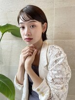 ボブ/ミニボブ/切りっぱなし/前髪/顔周りカット/銀座一丁目