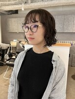 カフ(CAF)&nbsp;CAF FUKO ボブパーマ/カール/ブラウン/シアーカラー/大阪/心斎橋