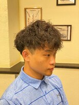 スカイマスターバーバー 渋谷(SKY MASTER BARBER)&nbsp;波巻ツイスパマッシュ[渋谷/理容室/バーバー/パーマ]