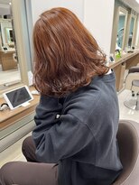 アッシュ 下北沢店(Ash)&nbsp;オレンジカラーふわふわパーマ