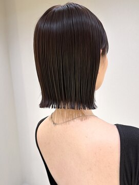 サンド 名古屋(sand) ボブ/レイヤーカット/髪質改善/ウェットヘア/オリーブベージュ