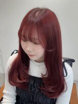 ネクストハラジュク(NEXT HARAJUKU)&nbsp;チェリーレッド♪ レイヤーカットコナレミディ