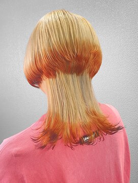 シン(shin) イルミナカラー/カラー/裾カラー/ベージュカラー/オレンジカラー