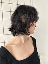 カルテ(QUARTE) 甘くないスクエアボブ フリンジパーマ ニュアンスパーマ