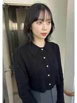 ムード(mood)&nbsp;黒髪スタイル/アッシュカラー/レイヤーボブ/ショート