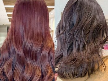 フラン(flan)の写真/似合わせカラーが人気☆雰囲気に合わせた提案で、透明感とツヤ感を叶えるデザインカラーが得意なサロン◎