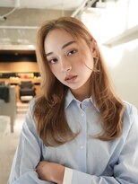 ラヴィズム 長岡店(LUVISM) 韓国/顔周りレイヤー/ダブルカラー/ベージュ/前髪新潟長岡宮関