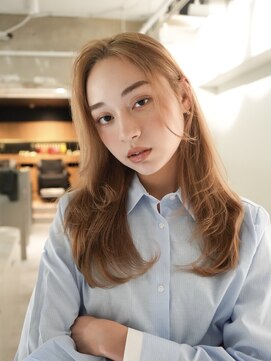 ラヴィズム 長岡店(LUVISM) 韓国/顔周りレイヤー/ダブルカラー/ベージュ/前髪新潟長岡宮関