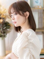 カバーヘア ブリス 戸田公園西口店(COVER HAIR bliss)&nbsp;バーガンディシースルー前髪ワンカールミディh4戸田公園20代30代