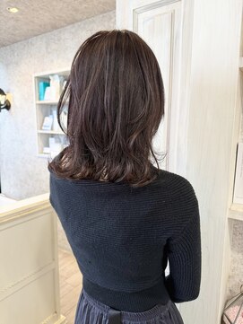 キャアリー(Caary) 福山市美容院Caary ツヤ感たっぷり深みブラウンカラー 30代 40代