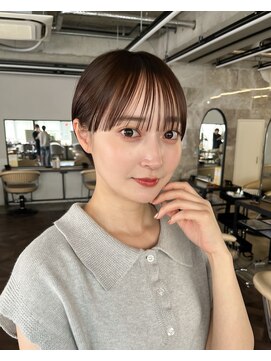 サンドイエナ 横浜店(sand yena) くびレイヤーボブルフネビージュ小顔ワンレンこなれミディ
