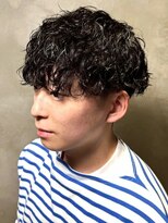 ディスイズバーバーサード(THIS IS BARBER 3rd)&nbsp;マッシュ スパイラルパーマ メンズパーマ 刈り上げ ツーブロック