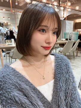 ロンドクレール 川崎(Lond clair) 【北澤華】ブリーチなし/髪質改善/ピンクベージュ/前髪/川崎