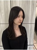 透明感カラー　ダークグレージュ