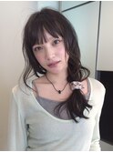 ベージュブラウンカラー×ルーズアレンジ