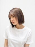 レイヤーボブ/ミルクティーベージュ/髪質改善/顔周り/立川