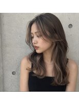 ロコスピアーズ(ROCO SPEARZ)&nbsp;ベージュハイライトナチュラルインナーカラーレイヤーカット