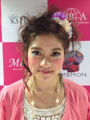 結婚式,二次会にオススメ☆ルーズなほつれ♪甘辛ヘアセット