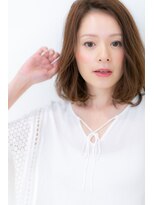 カバーヘア イヴ 戸頭店(COVER HAIR EVE) グラマラスなかきあげ前髪ゆるふわ抜け感ヘアY戸頭30代40代50代