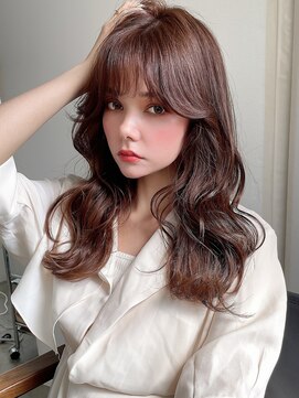 アフロート ディル(AFLOAT D'L) みきなヨシンモリ顔まわりカット韓国ヘアシースルーバング小顔