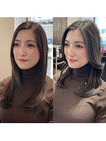 AFLOAT GINZA【仲道 弘泰】かきあげ前髪のくびれロング