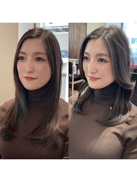 アフロート ギンザ(AFLOAT GINZA) AFLOAT GINZA【仲道 弘泰】かきあげ前髪のくびれロング