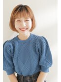 『Aura Beaute京都』骨格補正 ショートボブ オフィススタイル