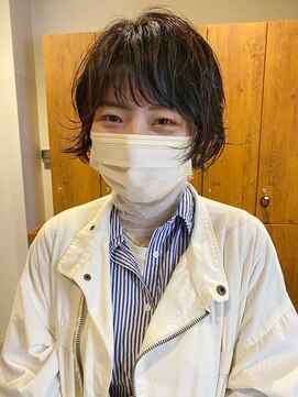 グリードヘアー セルフィッシュ(GREED hair SELFISH) ゆるふわパーマ×ショートボブ