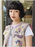 ブリーチパーマ/ボブパーマ/くせ毛風パーマ