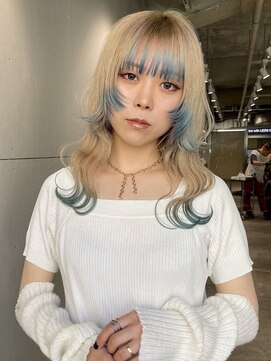 ロジ(loji) エンドブルーカラー×姫カット