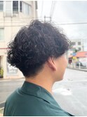波巻きパーマ